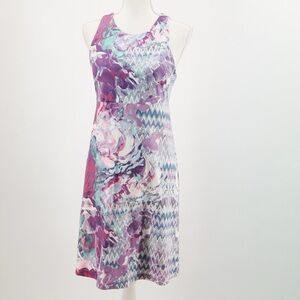 PrAna Ariel Racerback Active Dress Floral Stretch Travel Hiking Boho Women’s S